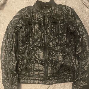The North Face Black Quilted Moto Jacket – Size M